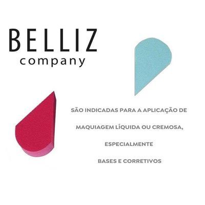 Esponja Gota Para Bases Maquiagem Belliz Pack Com 8 Un