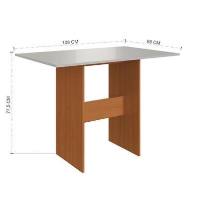 Conjunto Sala De Jantar Fidelitá Siena Com 4 Cadeiras Freijó/off-white Assento Linho