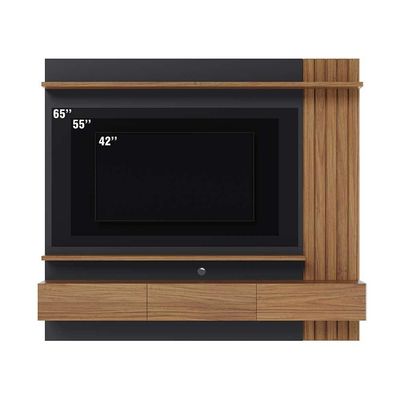 Home Painel Suspenso 180cm Ripado Railay Noce/Preto G73 - Gran Belo