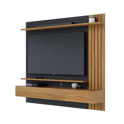Home Painel Suspenso 180cm Ripado Railay Noce/Preto G73 - Gran Belo