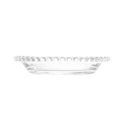 Jogo C-8 Pratos Cristal Transparente Pearl Wolff 14cm