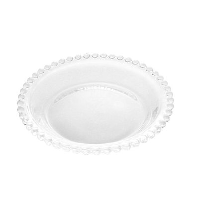 Jogo C-8 Pratos Cristal Transparente Pearl Wolff 14cm