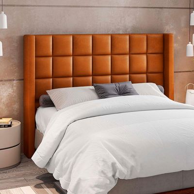 Cabeceira Cama Box Casal 160 cm P05 Paris Couríssimo Camel - Lyam Decor