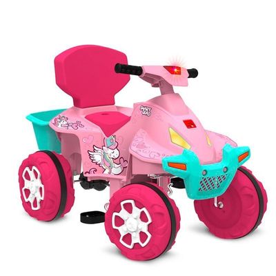 Quadriciclo Infantil Bandeirante 1220 Passeio E Pedal Rosa