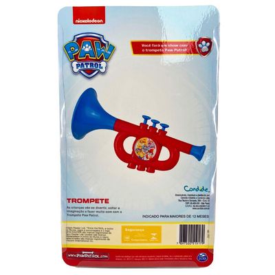 Instrumento Musical Infantil Patrulha Canina - Trompete