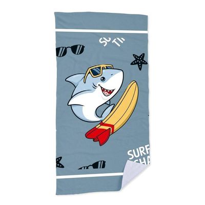 Toalha De Praia - Tubarão Surfista  criativas e clássicas