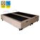 Cama Box Baú Queen Bipartido Suede Sereneprime Bege 158x198x44