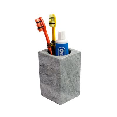 Porta Escova de Dente Pia Bancada em Pedra Sabão 11x7cm