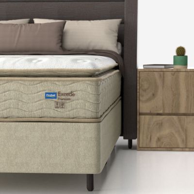 Conjunto Box King Mola Ensacada Probel Excede Premium (193x203x56cm)