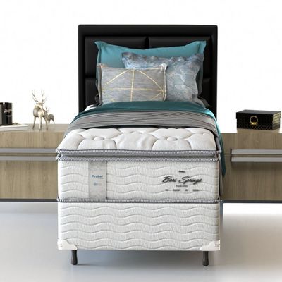 Conjunto Box Solteiro Mola Ensacada Probel Bari (88x188x58cm)
