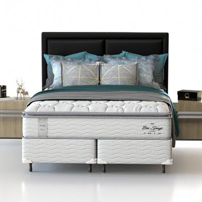 Conjunto Box Queen Mola Ensacada Probel Bari (158x198x58cm)