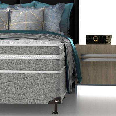 Conjunto Box Casal Mola Ensacada Prodormir Vegas Comfort (138x188x46cm)