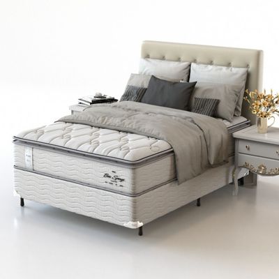 Conjunto Box Casal Mola Ensacada Probel Bari (138x188x58cm)