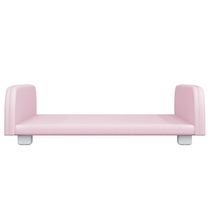 Trocador De Fraldas Almofadado Para Berço Corino Rosa P02