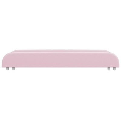 Trocador De Fraldas Almofadado Para Berço Corino Rosa P02