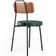 Kit 04 Cadeiras Decorativas Estofada Sala Jantar Barcelona L02 Couríssimo Camel Facto Verde - Lyam