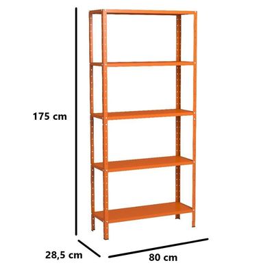 Estante Aço 5 Prateleiras Livros Cozinha Quarto Eaf005