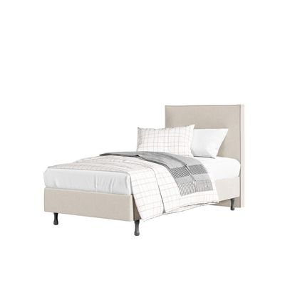 Cama Solteiro One com Cabeceira Moderna Estável E Confortável bege