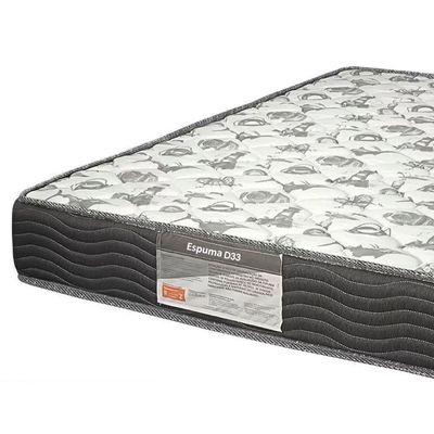 Cama Box Casal Sintético + Colchão De Espuma D33 - Sereneprime - 138cm cinza