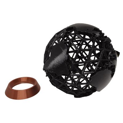 Globo Terrestre 3d Vazado Decoração Decorativo Preto Base cor Bronze