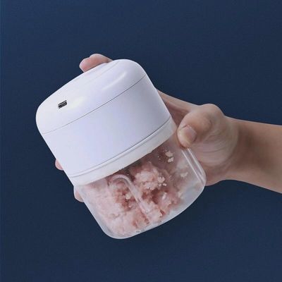 Mini Processador Moedor Elétrico Alho Sem Fio Alimentos Usb