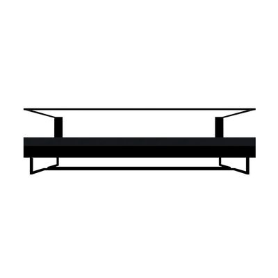 Adega Bar Bebida Com Porta Taça 65 Cm Preto
