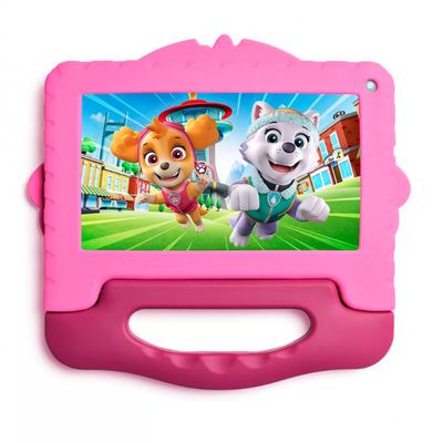 Tablet Infantil 7 Multilaser Patrulha Canina Skye NB422 com Controle Parental, Sistema operacional Andr Wi-Fi e Bluetooth Preto com Rosa