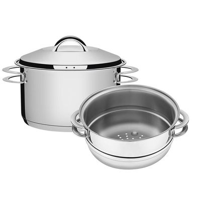 Cuscuzeira Tramontina Solar Inox 2 Peças Inox