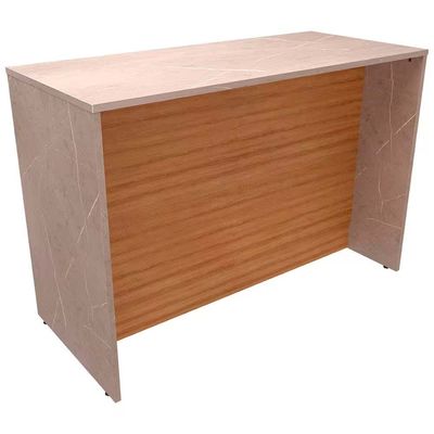 Balcão Cristal MDP 15 mm com 2 Portas e 3 Prateleiras Bartira Lâmina Mel