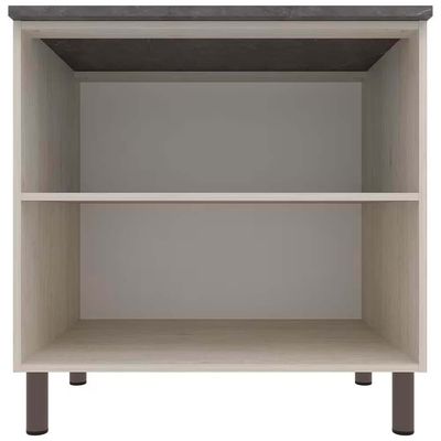 Balcão Bartira Cristal MDP 15mm com 2 Portas e 1 Prateleira - 80,1cm de largura Freixo