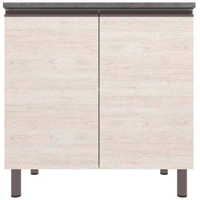 Balcão Bartira Cristal MDP 15mm com 2 Portas e 1 Prateleira - 80,1cm de largura Freixo