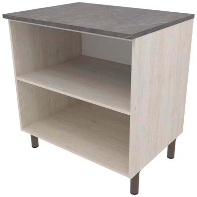 Balcão Bartira Cristal MDP 15mm com 2 Portas e 1 Prateleira - 80,1cm de largura Freixo