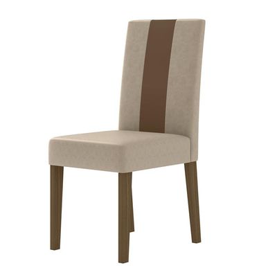 Conjunto de Sala de Jantar Mesa com 6 cadeiras Goya Poliman Carvalho