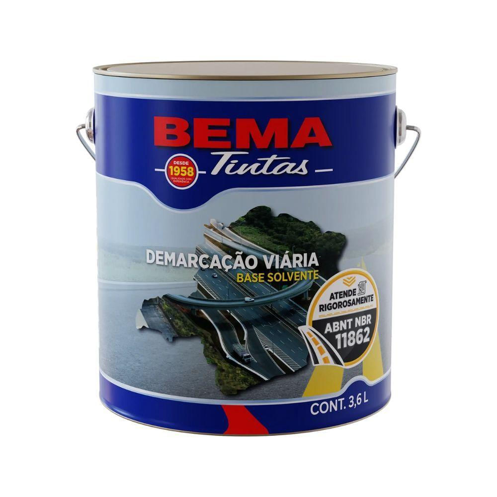 Tinta Demarcação Viária Bemavia 3,6l Base Solvente - Amarelo
