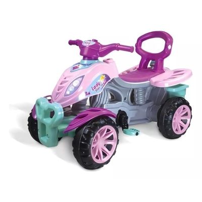 Quadriciclo Infantil De Passeio E Pedal Lady Star - Maral 3115
