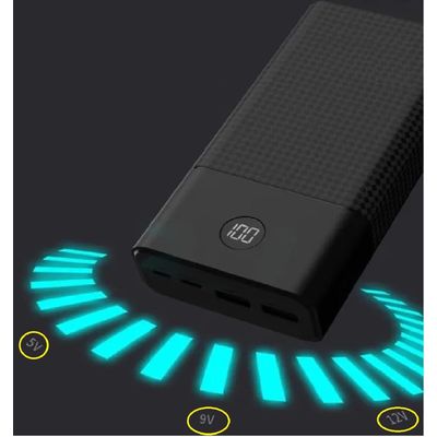Carregador Portátil Power Bank 30.000mah Super Carga Rápida Preto