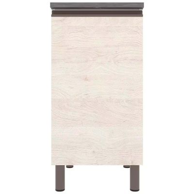 Balcão Cristal MDP 15 mm com 1 Porta e 1 Prateleira Bartira Freixo