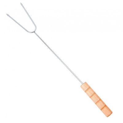 Conjunto para Churrasco Fracalanza Hanzo Wood em Aço Inox - 3 Peças Inox com Marrom