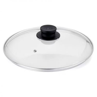 Tampa de Vidro Multiflon com Pomel  - 26cm de Diâmetro Transparente