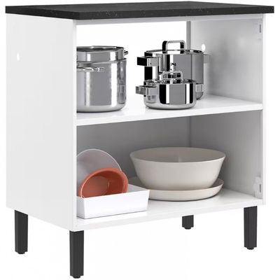 Balcão Duplo Itatiaia New Premium com 2 Portas e 2 Prateleiras - 80cm de largura Branco