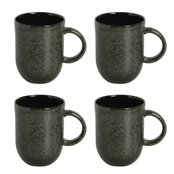 Conjunto de Canecas Porto Brasil Orgânico Greenery 4 peças - 273 ml Verde