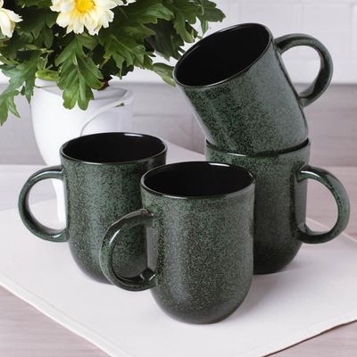 Conjunto de Canecas Porto Brasil Orgânico Greenery 4 peças - 273 ml Verde