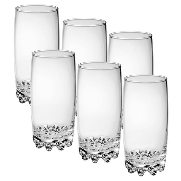 Conjunto de Copos Pasabahce Sylvana 46107 385 ml - 6 peças Transparente
