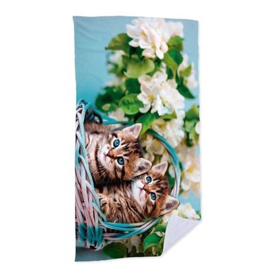 Toalha De Praia Cesta De Gatos  criativas e clássicas