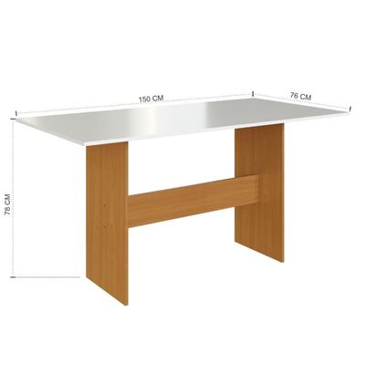 Conjunto Sala De Jantar Fidelitá Siena Com 6 Cadeiras Freijó/off-white Assento Linho