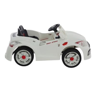 Carrinho Elétrico Esporte 6V Branco Bel Único / 6V