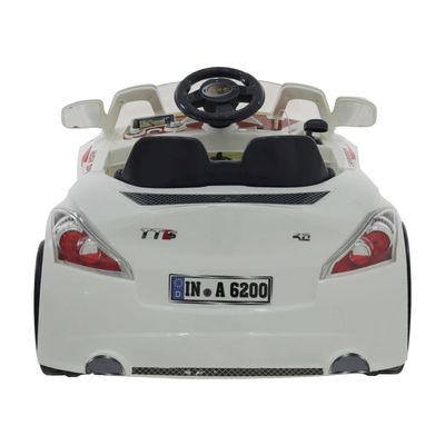 Carrinho Elétrico Esporte 6V Branco Bel Único / 6V