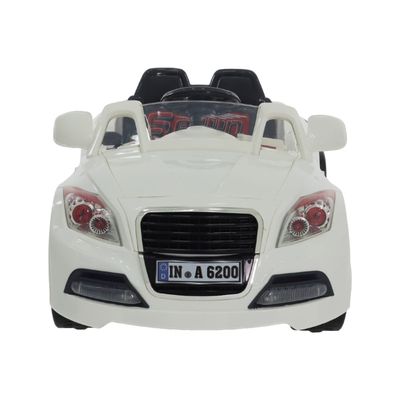 Carrinho Elétrico Esporte 6V Branco Bel Único / 6V