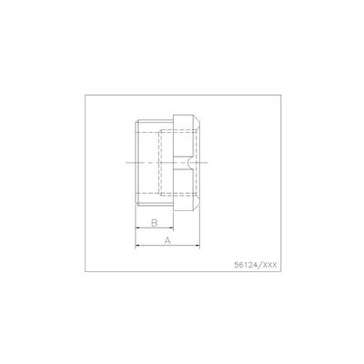 Redução com rosca 1.1/2 polegada x 3/4"