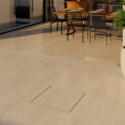Tampa Tampão Simples Rebaixado Para Cerâmica Vedação 60x60cm